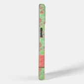 Coques Case-Mate iPhone Impression florale avec nom (Verso / Droite)