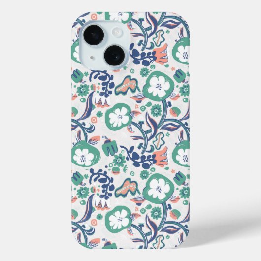 Coques Case-Mate iPhone Impression florale contemporaine (Verso)