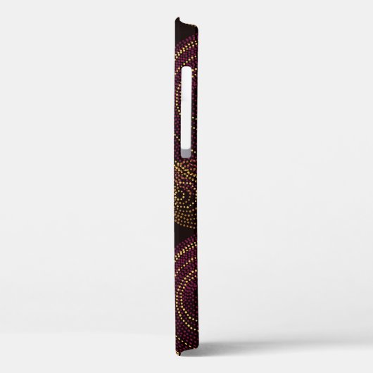 Coques Case-Mate iPhone Impression géométrique Or Luxuriante (Verso / Gauche)