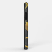 Coques Case-Mate iPhone Impression Giraffe noir et jaune (Dos/Droite)
