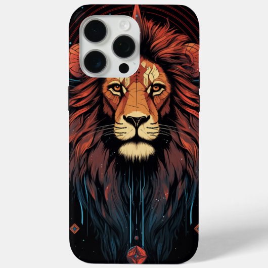 Coques Case-Mate iPhone Impression graphique Lion Leo Zodiac (Verso)