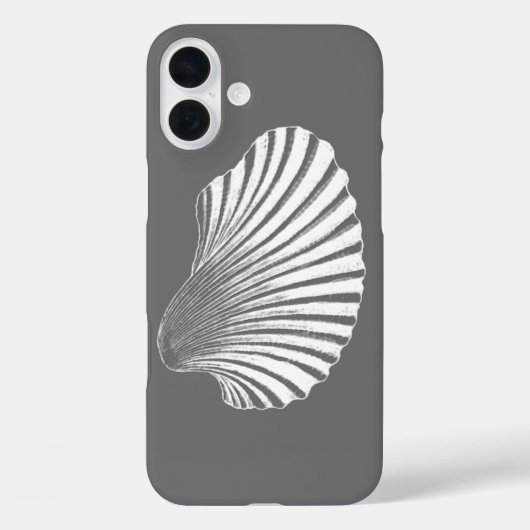 Coques Case-Mate iPhone Impression, gris/gris et blanc sur le bloc de coqu (Verso)