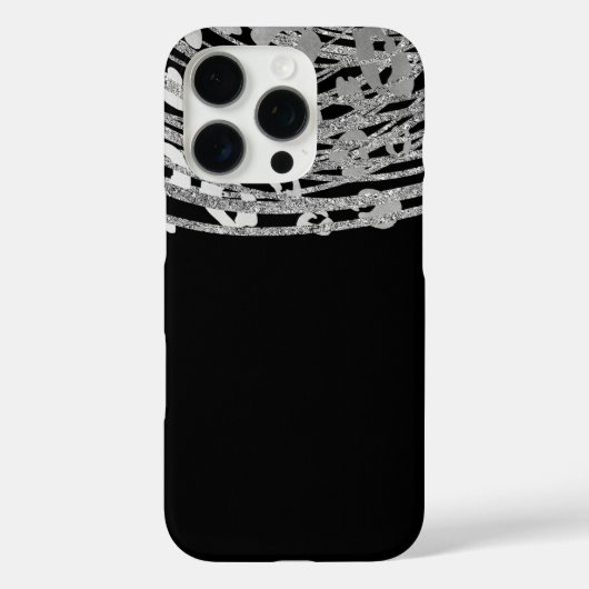 Coques Case-Mate iPhone Impression guépard Glam argent Impression animal e (Verso)