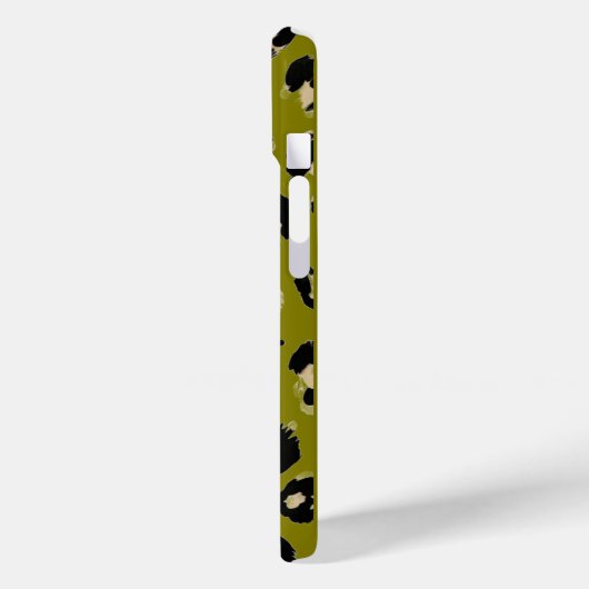 Coques Case-Mate iPhone Impression kaki léopard (Verso / Gauche)