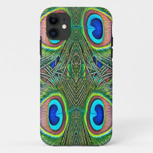 Etui iPhone Case-Mate Impression kaléidoscope de plumes de paon