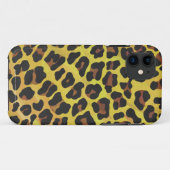 Coques Case-Mate iPhone Impression léopard Brown et jaune (Dos (Horizontal))
