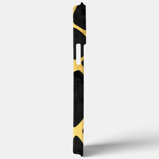 Coques Case-Mate iPhone Impression léopard doré (Verso / Droite)