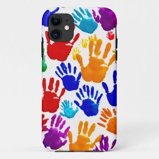 Coques Case-Mate iPhone Impression manuelle colorée (Dos)