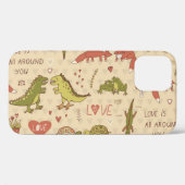 Coques Case-Mate iPhone Impression manuelle d'un animal Valentine (Verso (horizontal))