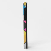 Coques Case-Mate iPhone Impression Mondrial jaune rose (Dos/Gauche)