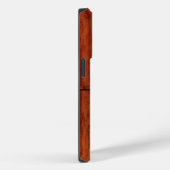 Coques Case-Mate iPhone Impression Monogramme en bois acajou (Verso / Droite)