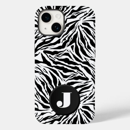 Coques Case-Mate iPhone Impression monographique Zebra (Verso)