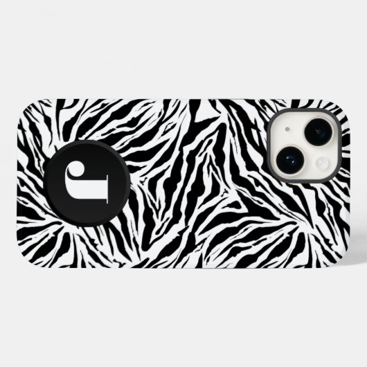 Coques Case-Mate iPhone Impression monographique Zebra (Verso (horizontal))
