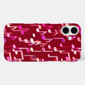 Coques Case-Mate iPhone Impression musicale - bordeaux, multi (Verso (horizontal))