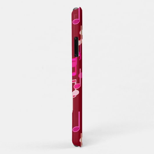 Coques Case-Mate iPhone Impression musicale - bordeaux, multi (Dos/Droite)
