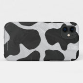 Coques Case-Mate iPhone Impression noire et blanche de vache (Dos (Horizontal))