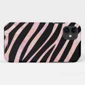 Coques Case-Mate iPhone Impression noire et rose Zebra (Dos (Horizontal))