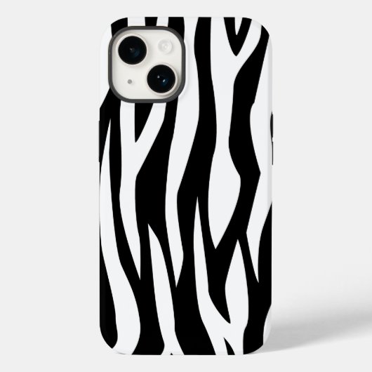 Coques Case-Mate iPhone Impression noire Zebra (Verso)