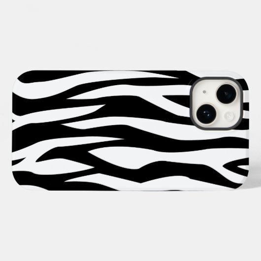 Coques Case-Mate iPhone Impression noire Zebra (Verso (horizontal))