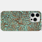 Coques Case-Mate iPhone Impression Occidentale à outils Turquoise et Choco (Verso (horizontal))