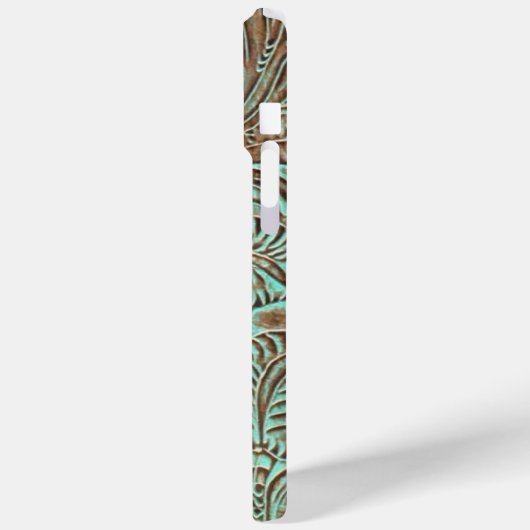 Coques Case-Mate iPhone Impression Occidentale à outils Turquoise et Choco (Verso / Gauche)