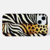 Coques Case-Mate iPhone Impression peinte mixte d'animaux sauvages (Verso (horizontal))