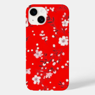 Coque Pour iPhone 14 Impression Posy En Rouge