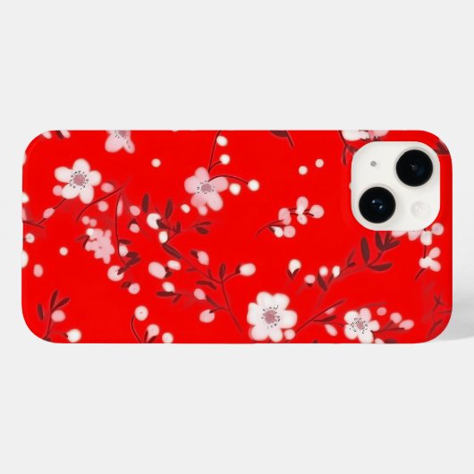 Coques Case-Mate iPhone Impression Posy En Rouge (Verso (horizontal))