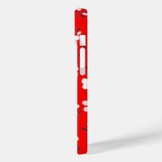 Coques Case-Mate iPhone Impression Posy En Rouge (Verso / Gauche)