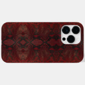 Coques Case-Mate iPhone Impression Python rouge et noir (Verso (horizontal))
