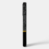 Coques Case-Mate iPhone Impression Rouge Haut talon et Damas avec Monogram (Verso / Gauche)