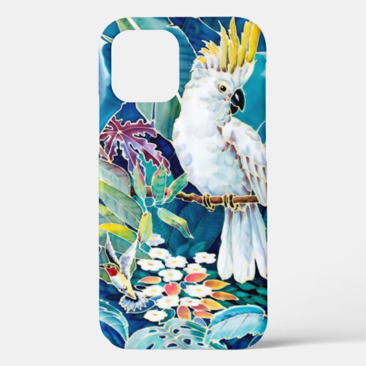 Coques Case-Mate iPhone Impression tropicale Cockatoo Hummingbird (Verso)