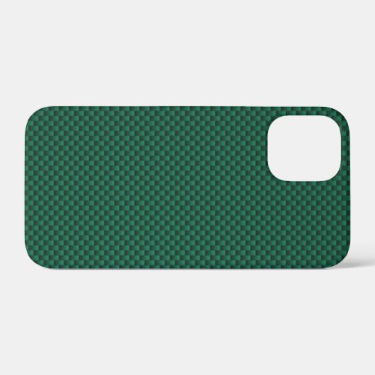 Coques Case-Mate iPhone Impression turquoise vert en fibre de carbone (Verso (horizontal))