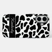 Coques Case-Mate iPhone Impression vache noir et blanc  (Verso (horizontal))