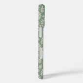 Coques Case-Mate iPhone Impression verte Cute Feuille avec nom (Verso / Droite)