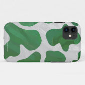 Coques Case-Mate iPhone Impression verte et blanche de vache (Dos (Horizontal))