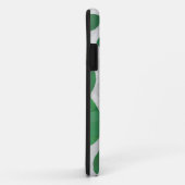 Coques Case-Mate iPhone Impression verte et blanche de vache (Dos/Droite)