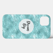 Coques Case-Mate iPhone Impression Zebra Mint Glitzy (Verso (horizontal))
