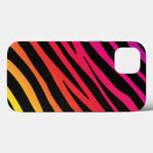Coques Case-Mate iPhone Impression zèbre arc-en-ciel (Verso (horizontal))