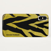 Coques Case-Mate iPhone Impression Zèbre Doré (Dos (Horizontal))