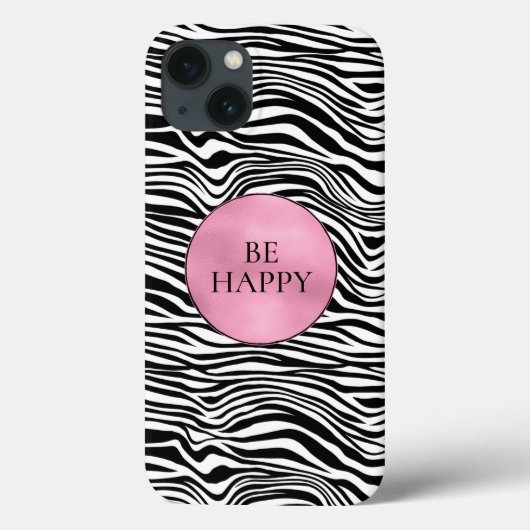 Coques Case-Mate iPhone Impression Zèbre noir et blanc (Verso)