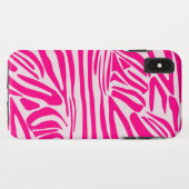 Coques Case-Mate iPhone Impression zèbre rose (Dos (Horizontal))