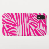 Coques Case-Mate iPhone Impression zèbre rose (Dos (Horizontal))