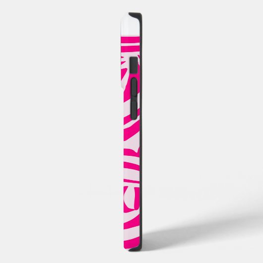 Coques Case-Mate iPhone Impression zèbre rose (Verso / Gauche)