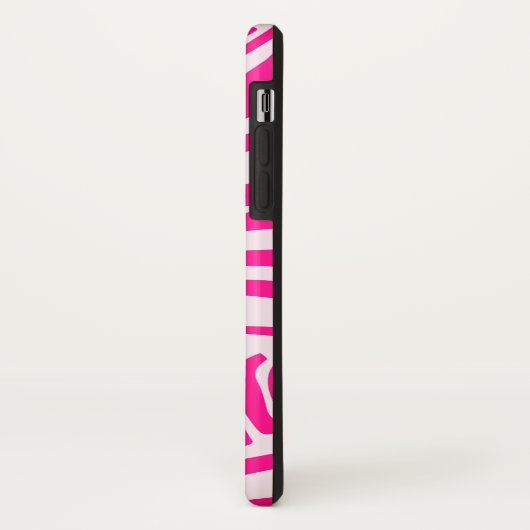 Coques Case-Mate iPhone Impression zèbre rose (Dos/Gauche)