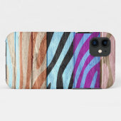 Coques Case-Mate iPhone Impression zèbre sur bois #22 (Dos (Horizontal))