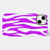 Coques Case-Mate iPhone Impression Zèbre Violet (Verso (horizontal))