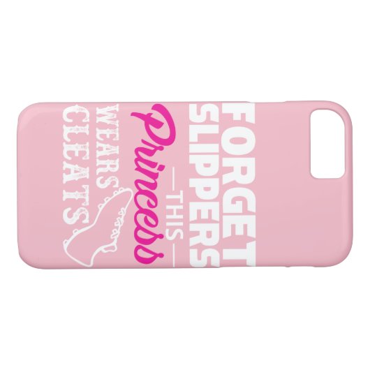 Coques Case-Mate iPhone Impressionnant cette princesse Wears Cleats Design (Dos (Horizontal))