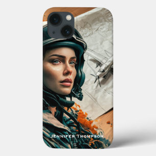 Case-Mate iPhone Case Impressionniste Abstrait, Pilote, Avion en papier