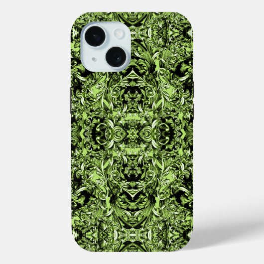 COQUES Case-Mate iPhone IMPRIMANTE BAROQUE ITALIENNE VERTE CELERY (Verso)